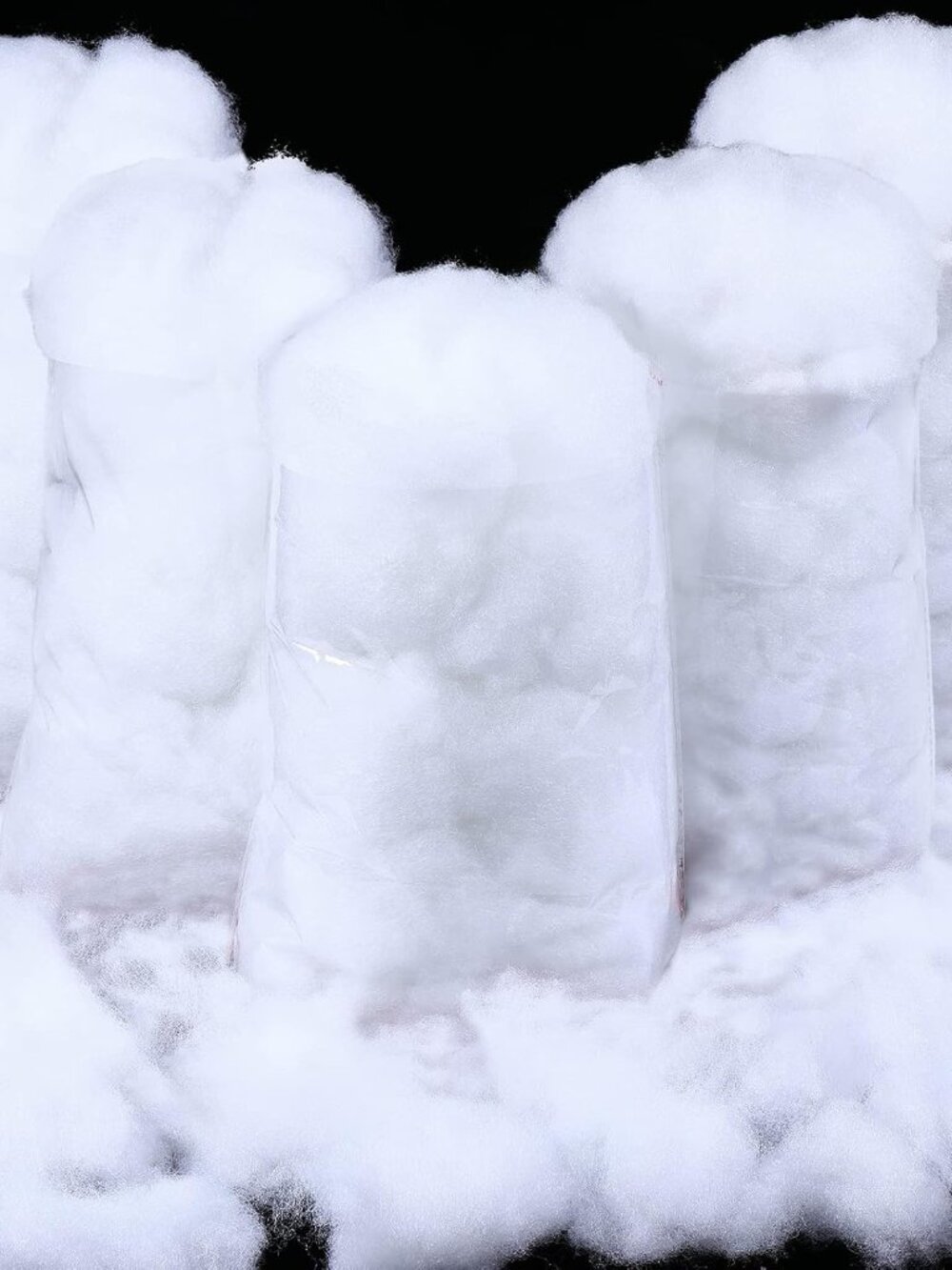 17.64 Oz Fake Clouds Christmas Snow White Cotton Fiber Fluffy Indoor